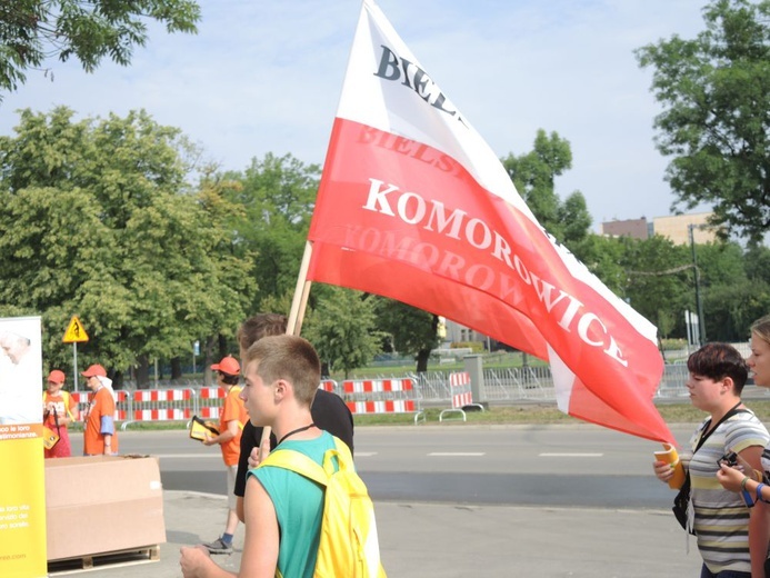 Katecheza z bp. Rysiem na stadionie "Cracovii"