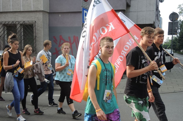 Katecheza z bp. Rysiem na stadionie "Cracovii"