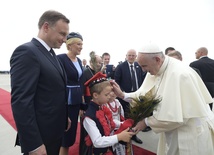 Dzieci witały Franciszka