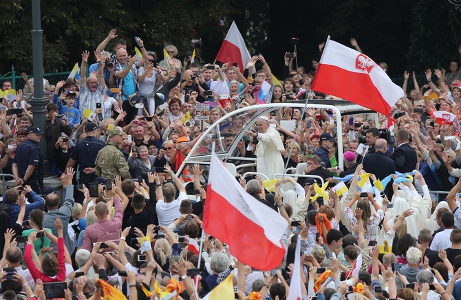 Franciszek u stóp Maryi