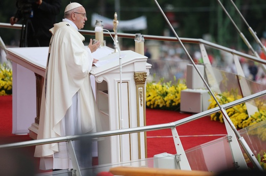 Franciszek u stóp Maryi