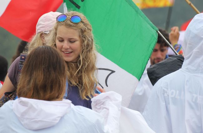 Spotkanie młodzieży z Franciszkiem