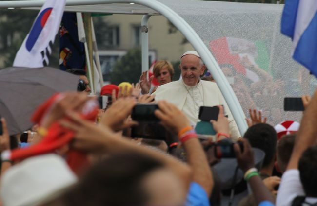 Spotkanie młodzieży z Franciszkiem