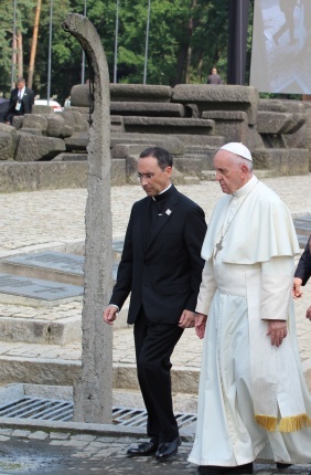 Wizyta papieża Franciszka w Birkenau