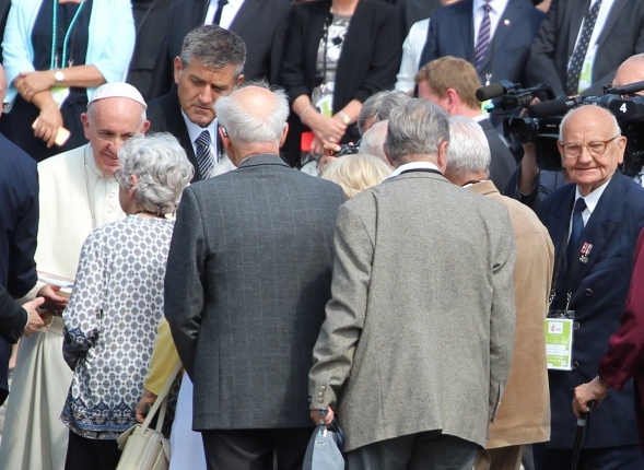 Wizyta papieża Franciszka w Birkenau