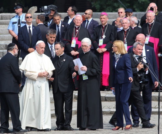 Wizyta papieża Franciszka w Birkenau