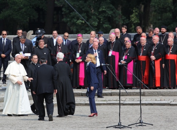 Wizyta papieża Franciszka w Birkenau