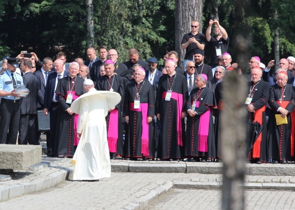 Wizyta papieża Franciszka w Birkenau