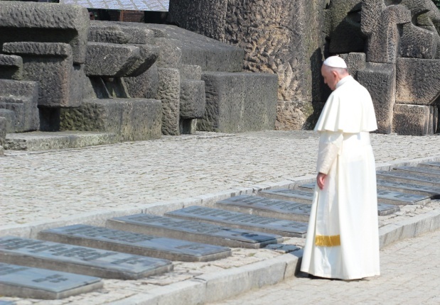 Wizyta papieża Franciszka w Birkenau