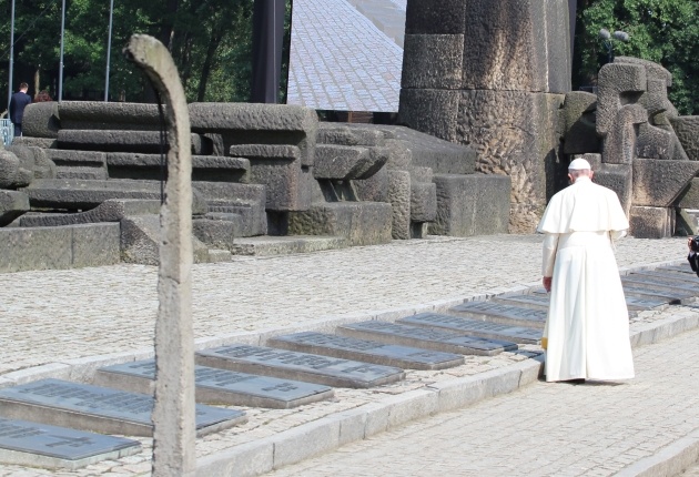 Wizyta papieża Franciszka w Birkenau