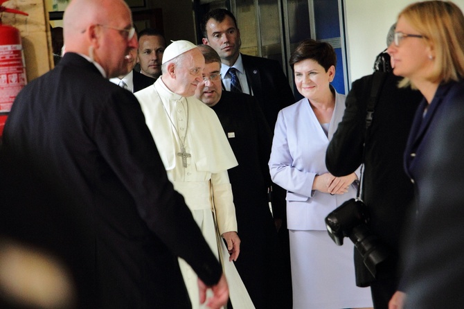 Papież Franciszek z wizytą w USD w Prokocimiu