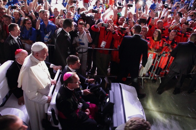 Spotkanie papieża Franciszka z wolontariuszami ŚDM