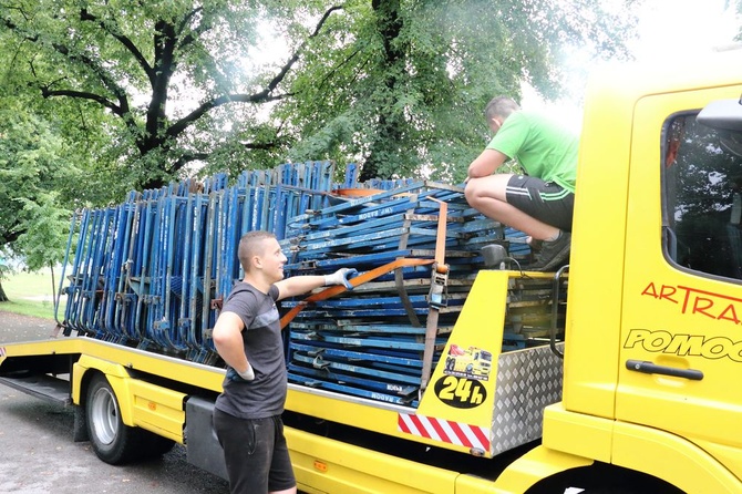 Sprzątanie Krakowa po ŚDM