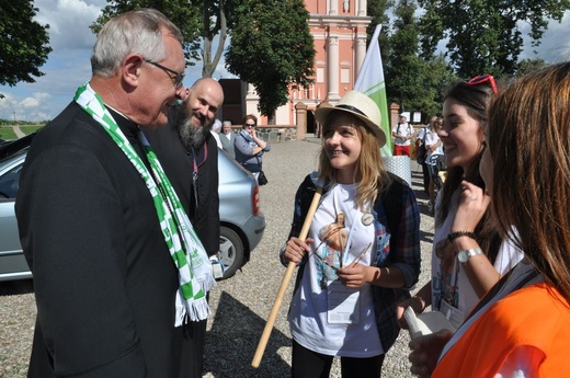 Wyjście pielgrzymki na Jasną Górę