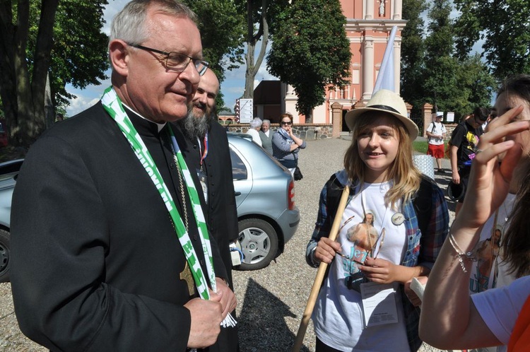 Wyjście pielgrzymki na Jasną Górę