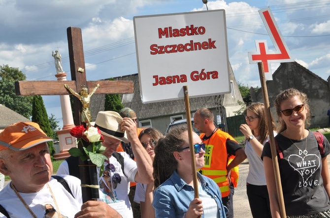 Wyjście pielgrzymki na Jasną Górę