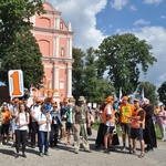 Wyjście pielgrzymki na Jasną Górę