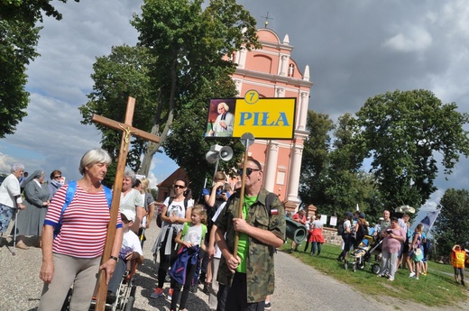 Wyjście pielgrzymki na Jasną Górę