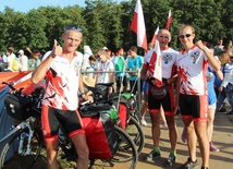  Żywieccy rowerzyści na Campus Misericordiae przyjechali prosto ze Lwowa