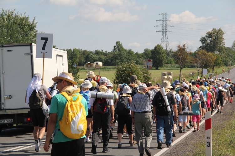 71. Pielgrzymka Rybnicka - dzień drugi (Czekanów - Górniki; grupy 5 i 7).