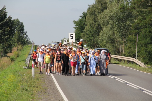 71. Pielgrzymka Rybnicka - dzień drugi (Czekanów - Górniki; grupy 5 i 7).
