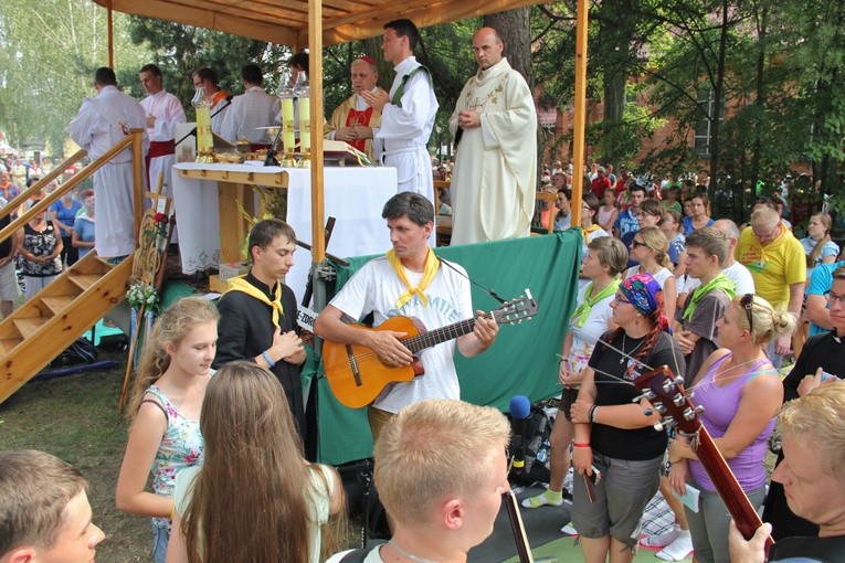71. Pielgrzymka Rybnicka - dzień trzeci (Msza św. w Miotku)