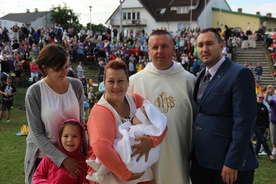 Podczas pielgrzymki została ochrzczona mała Kornelia Sierka