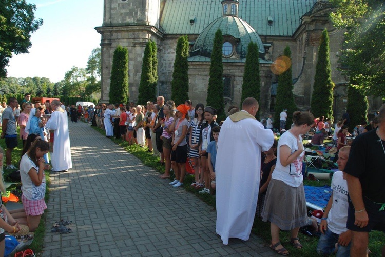 Pielgrzymi w połowie trasy 