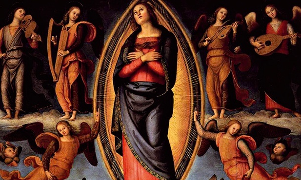 Pietro Vannucci zwany PeruginoWniebowzięcie Maryi olej na desce, ok. 1506 kościół Santissima Annunziata Florencja