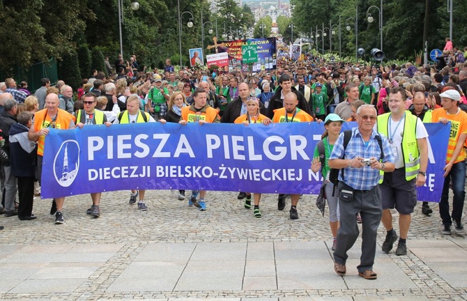 25. Piesza Pielgrzymka Diecezji Bielsko-Żywieckiej - już na Jasnej Górze