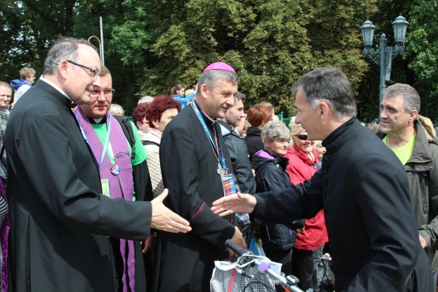 Powitanie 30. Pieszej Pielgrzymki Andrychowskiej na Jasnej Górze