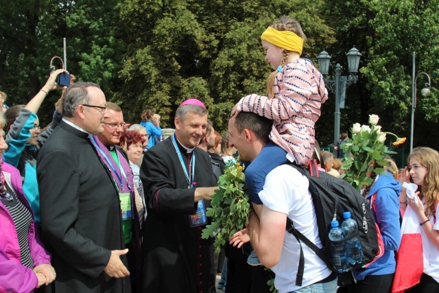 Powitanie 30. Pieszej Pielgrzymki Andrychowskiej na Jasnej Górze