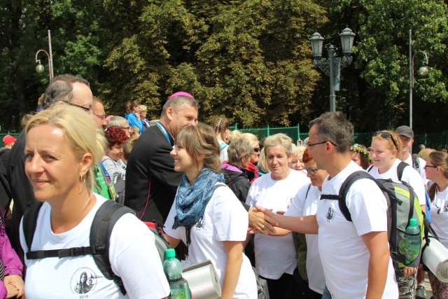 Powitanie 30. Pieszej Pielgrzymki Andrychowskiej na Jasnej Górze