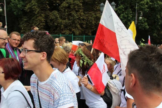 Powitanie 30. Pieszej Pielgrzymki Andrychowskiej na Jasnej Górze