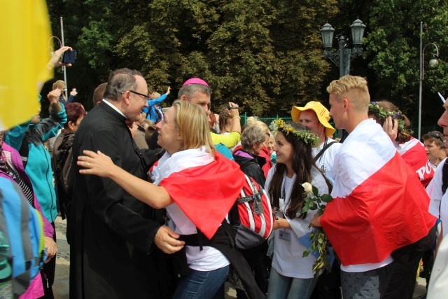 Powitanie 30. Pieszej Pielgrzymki Andrychowskiej na Jasnej Górze