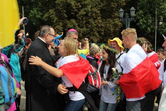 Powitanie 30. Pieszej Pielgrzymki Andrychowskiej na Jasnej Górze