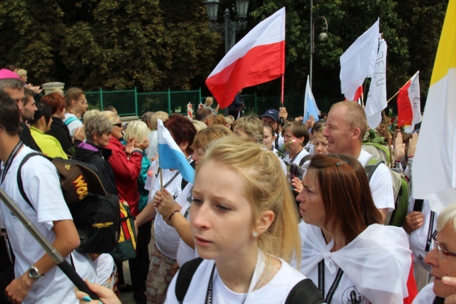 Powitanie 30. Pieszej Pielgrzymki Andrychowskiej na Jasnej Górze