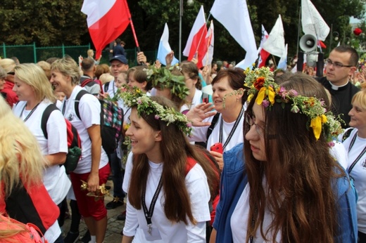 Powitanie 30. Pieszej Pielgrzymki Andrychowskiej na Jasnej Górze