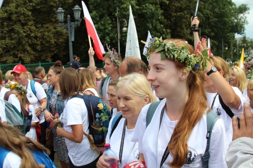 Powitanie 30. Pieszej Pielgrzymki Andrychowskiej na Jasnej Górze