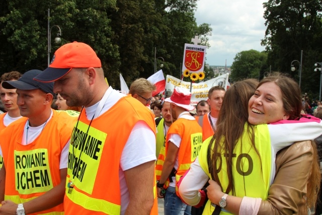 Powitanie 30. Pieszej Pielgrzymki Andrychowskiej na Jasnej Górze