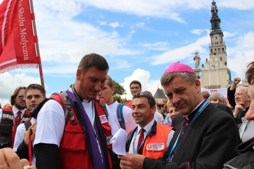 Powitanie 30. Pieszej Pielgrzymki Andrychowskiej na Jasnej Górze