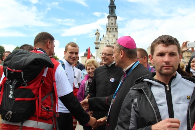 Powitanie 30. Pieszej Pielgrzymki Andrychowskiej na Jasnej Górze