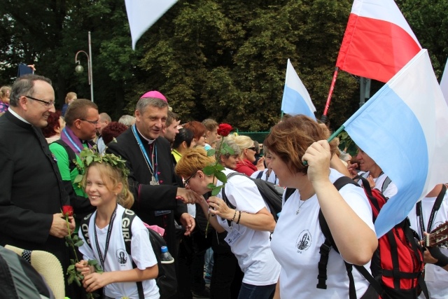 Powitanie 30. Pieszej Pielgrzymki Andrychowskiej na Jasnej Górze