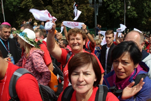 Powitanie 25. Pieszej Pielgrzymki Cieszyńskiej na Jasnej Górze