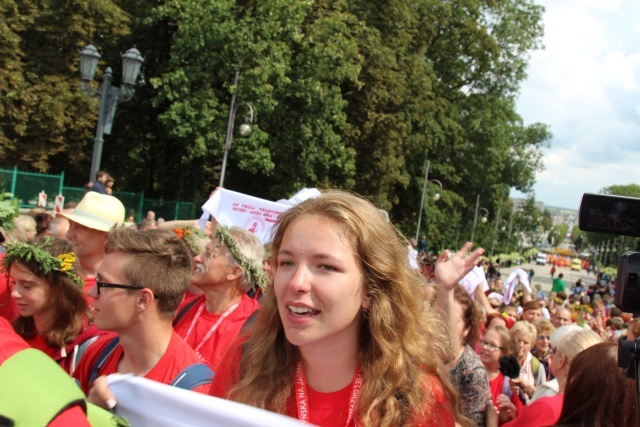 Powitanie 25. Pieszej Pielgrzymki Cieszyńskiej na Jasnej Górze