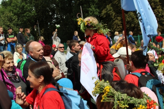 Powitanie 25. Pieszej Pielgrzymki Cieszyńskiej na Jasnej Górze