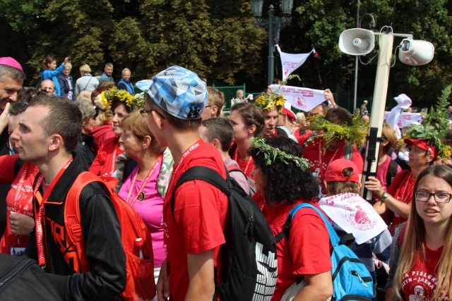 Powitanie 25. Pieszej Pielgrzymki Cieszyńskiej na Jasnej Górze