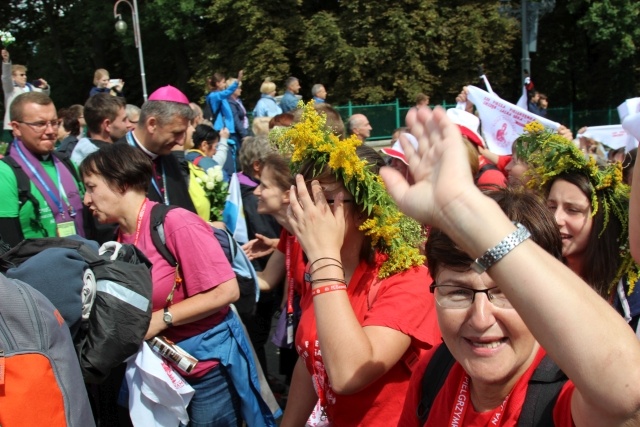 Powitanie 25. Pieszej Pielgrzymki Cieszyńskiej na Jasnej Górze