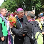 Powitanie 25. Pieszej Pielgrzymki Cieszyńskiej na Jasnej Górze