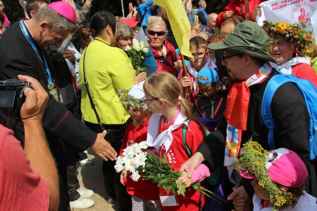 Powitanie 25. Pieszej Pielgrzymki Cieszyńskiej na Jasnej Górze